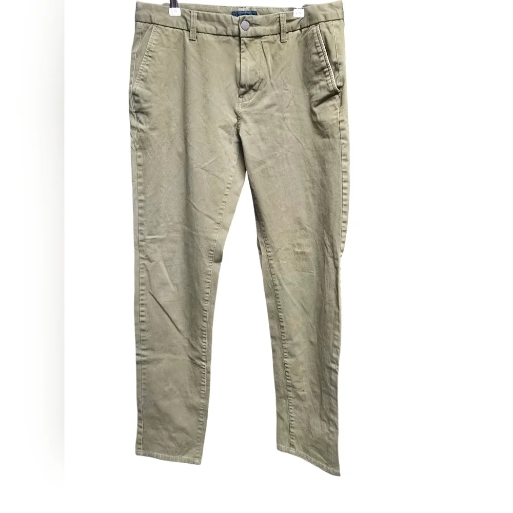 Taylrd Tech Chino Pants Taylrd Fit Olive Green Men's Size 33 X 34